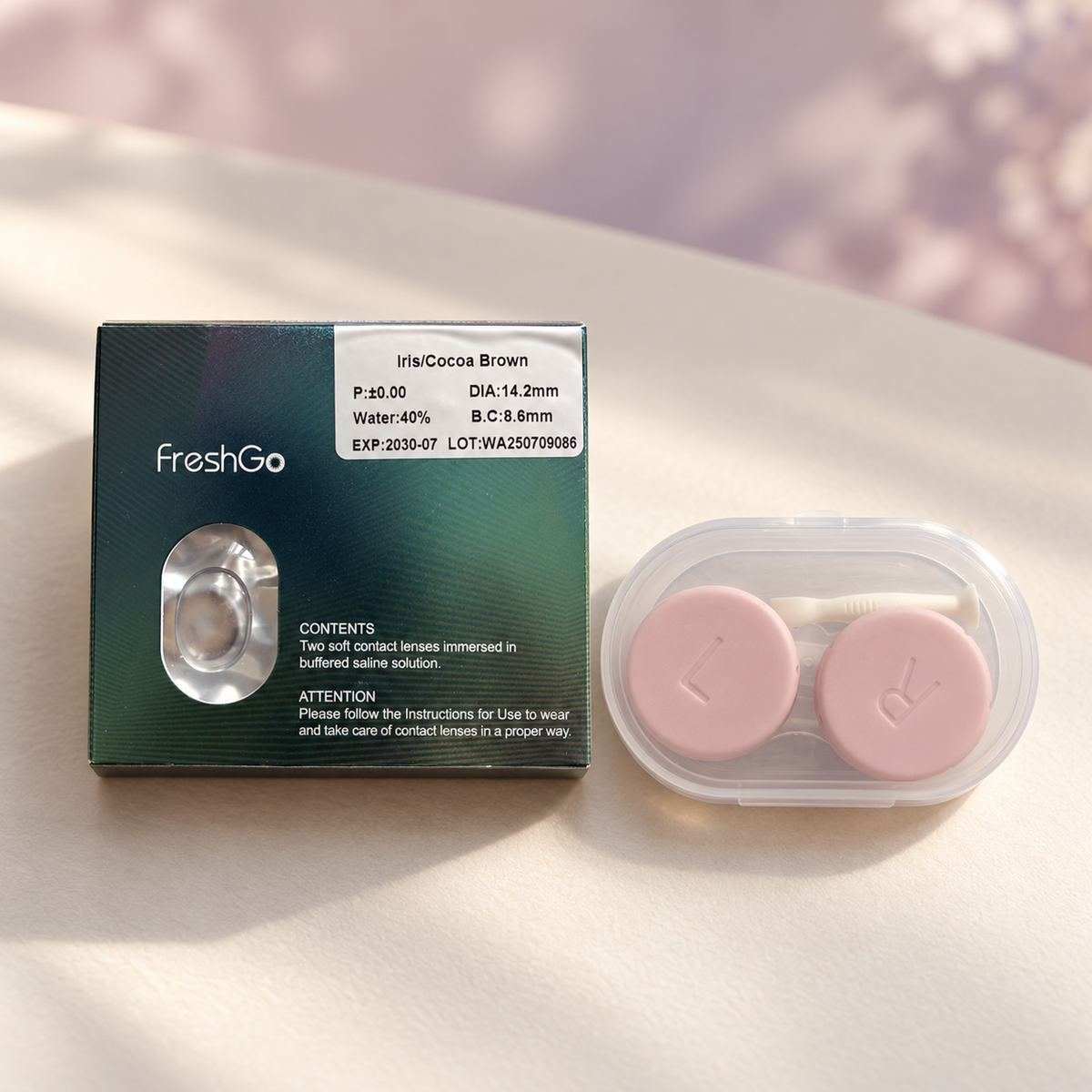 Lentilles de couleur FreshGo Iris – 1 paire + étui offert